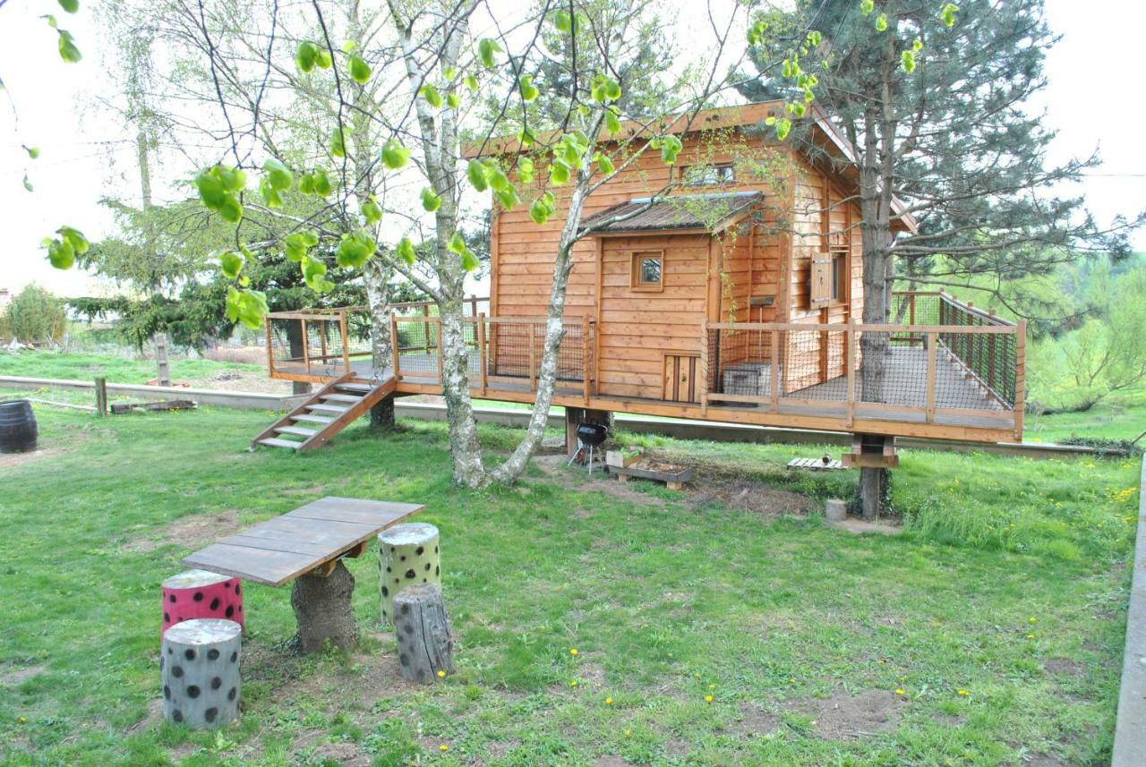 L'Etournelle - Cabane Perchee Chaussan Buitenkant foto